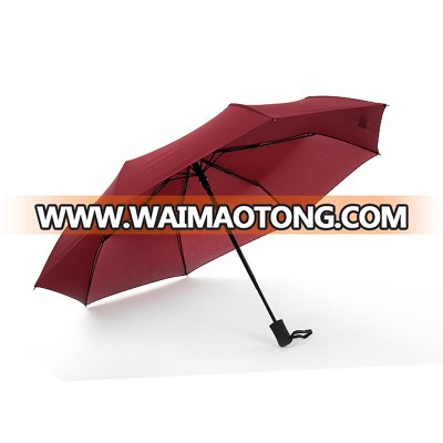 Multi Colors Automatic 3 Folding Sun And Rain Umbrellas