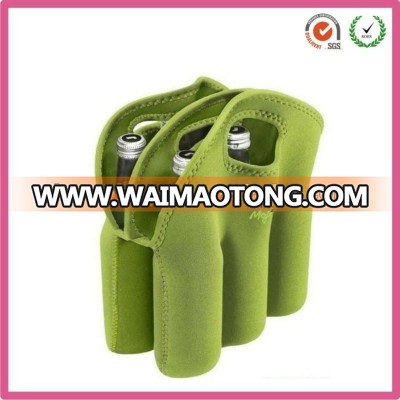 newest style fashion customized high quality neoprene 6 beer bottle cooler bag