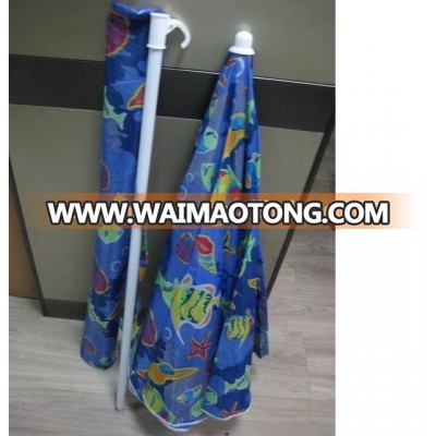 white frame parasol umbrella economic outdoor beach umbrella for sale