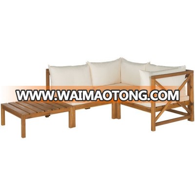 RACHEL Corner Sofa Set - Acacia Wood Outdoor Furniture