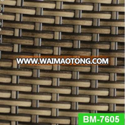 Mix color UV-resistant synthetic stripe PE rattan wicker material for outdoor furniture