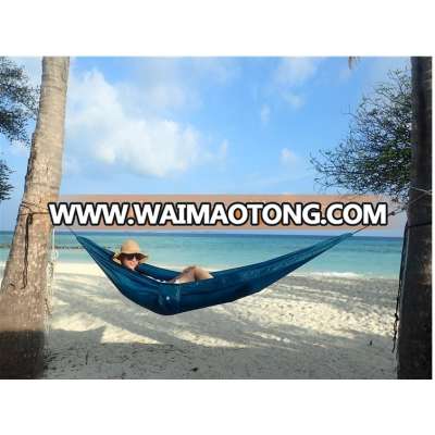 Trek Camping Hammock - Lightweight Portable Nylon Parachute double Hammock with tree straps