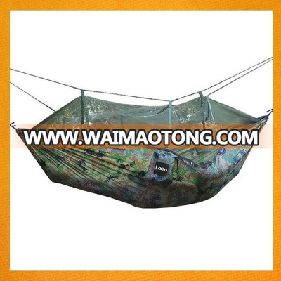 210T Nylon Portable Parachute Hammock with Mosquito Net Outdoor Mosquito Hammock Hot Sale Camping Mosquito Net Hammock GBIY-812