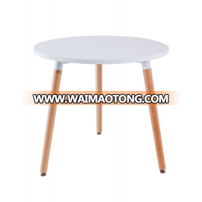 Modern wooden white Coffe Design MDF Round Coffee Table