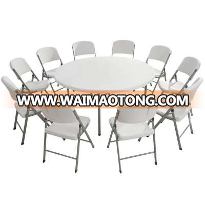 Cheap plastic round table factory with high quality