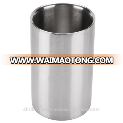 Lowest Price Double Walled Stainless Steel Ice Bucket Wall Wine Cooler