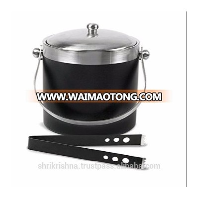 10L Black Painting Stainless Steel Ice Bucket