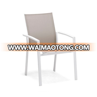 Outdoor Garden Aluminum Stackable Chair Dining Room Chair for Hotel Resorts (DH-868SC1)