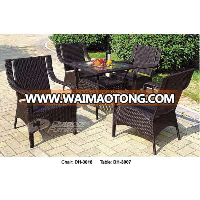 Rattan patio table and chairs (DH-3018)