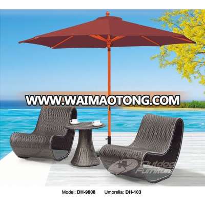 Wicker rattan garden chair (DH-9808)