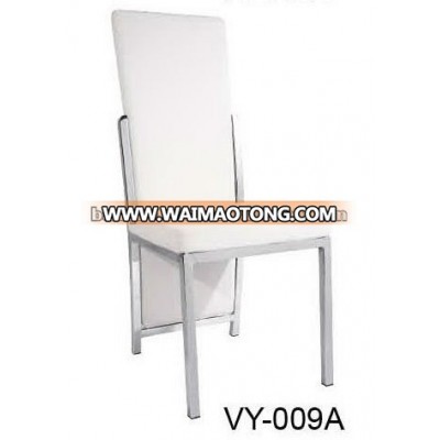 Modern Stainless steel frame leather dining chair VY-009A