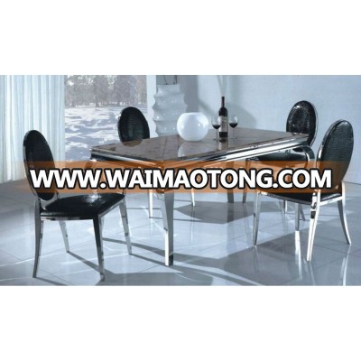 Rectangle marble dining table