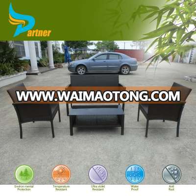 High Quality Comfortable Anti-rust Outdoor Garden PE Rattan Sofa Furniture