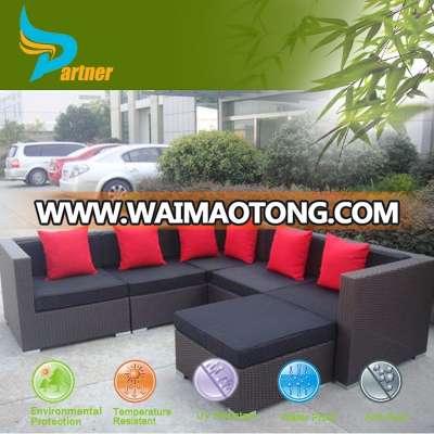 Hot Sale Cheap Philippine Green Coffee Table Rattan Outdoor Sofa Furniture