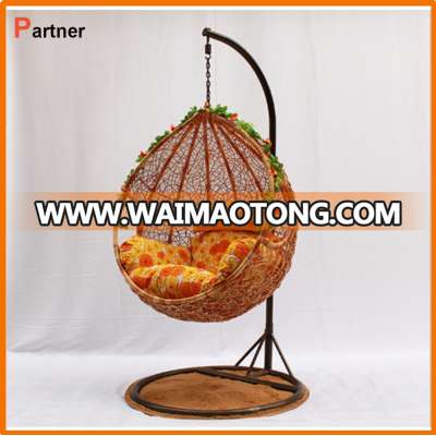 hanging indoor Indonesia furniture bird nest swing chairs for adults