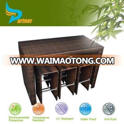 PTN-E-554 Anhui Partner Table And Chairs Patio Wickes Furniture Bar Stool Set