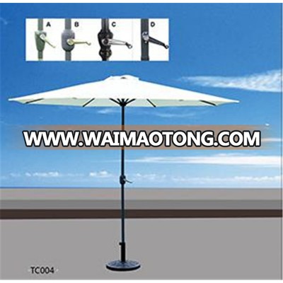 2015 Hot Selling Aluminum Round Sun Parasol Outdoor Garden Patio Umbrella Parts