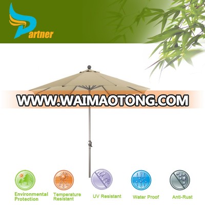 Top Quality Promotional Aluminum Outdoor Garden Straight Umbrella / Umbrella Manufacturer China