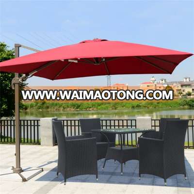 High Quality China Huge Red Bull Outdoor-beach Garden Line Rectangular Outdoor Umbrella