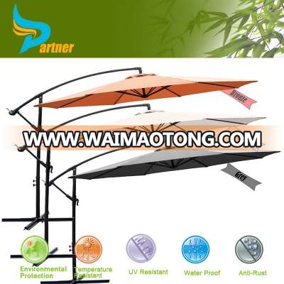 Cantilever Patio Sun Garden Parasol Umbrellas / Three Colors Available Waterproof Garden Umbrella