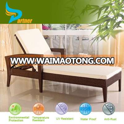 2015 New Design Sectional Leisure Outdoor Furniture Rattan Sun Lounger Parts