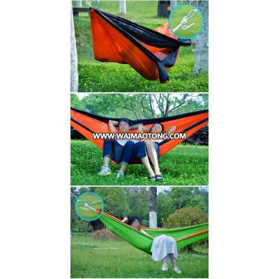 Double and single camping nylon 210T Fabric Hiking hanging bed swing outdoor camping