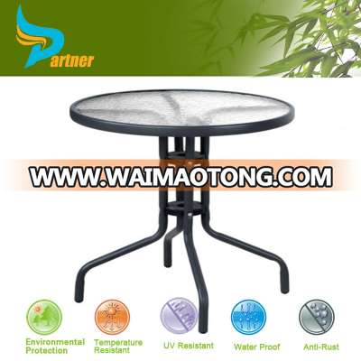 Modern Design Glass Center Outdoor Folding Table Cheap China Glass Dining Table