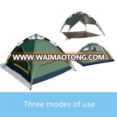 Double Layer 3 or 4 Person Automatic Hiking Tent Waterproof Family Camping Tent