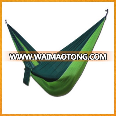 Double Parachute High-end Travel Camping Hammock with 9 foot Premium Tree Straps with 15+1 Loops and Wire Gate Carabine SPHM-005