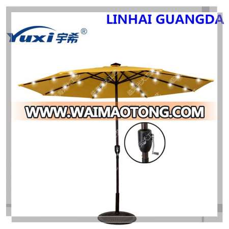 Garden parasol with USB charge/LED umbrella/Solar patio umbrella