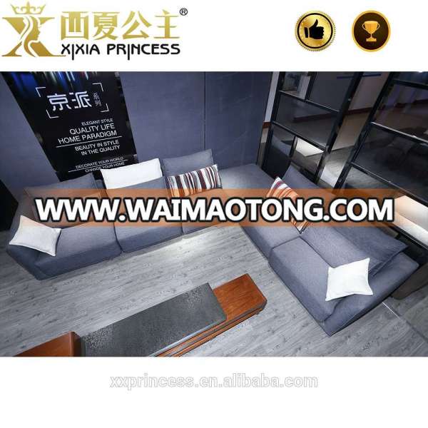 Import furniture from China big sectional sofa, house living room furniture sleeping sofa bed corner sofa with chaise lounge