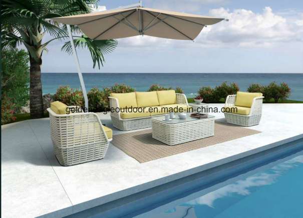 PE Rattan & Aluminum Furniture, Outdoor Rattan Sofa (S0056)