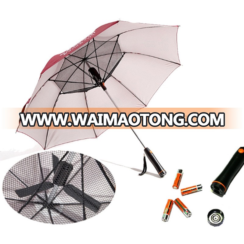 OXGIFT China Wholesale Factory Price Amazon Custom logo umbrella with electric fan and water